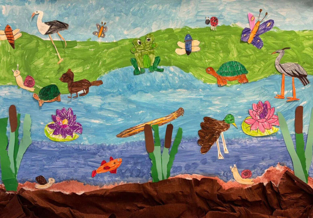 Dječji rad - rijeka i životinje i biljke na rijeci